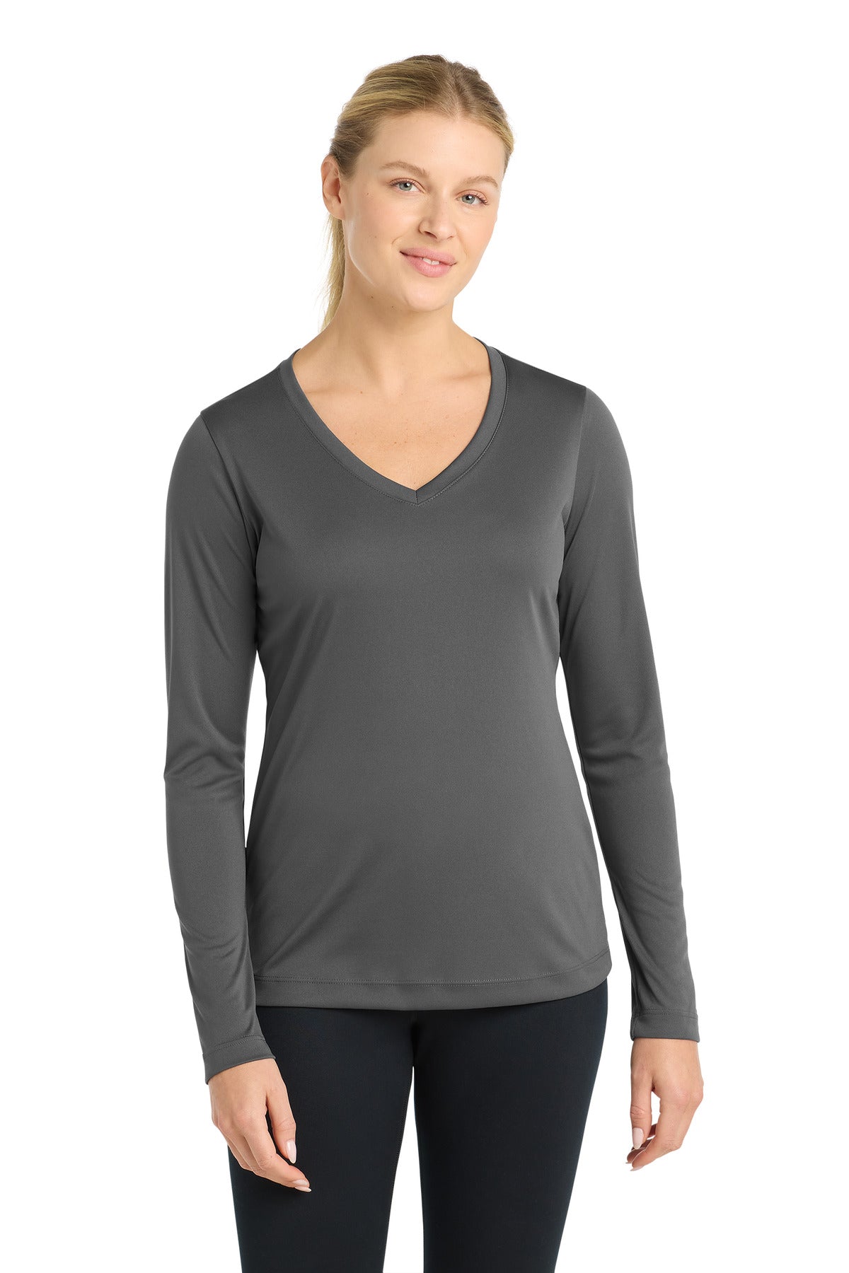 Sport-Tek® Women's Long Sleeve PosiCharge® Competitor V-Neck Tee LST353LS