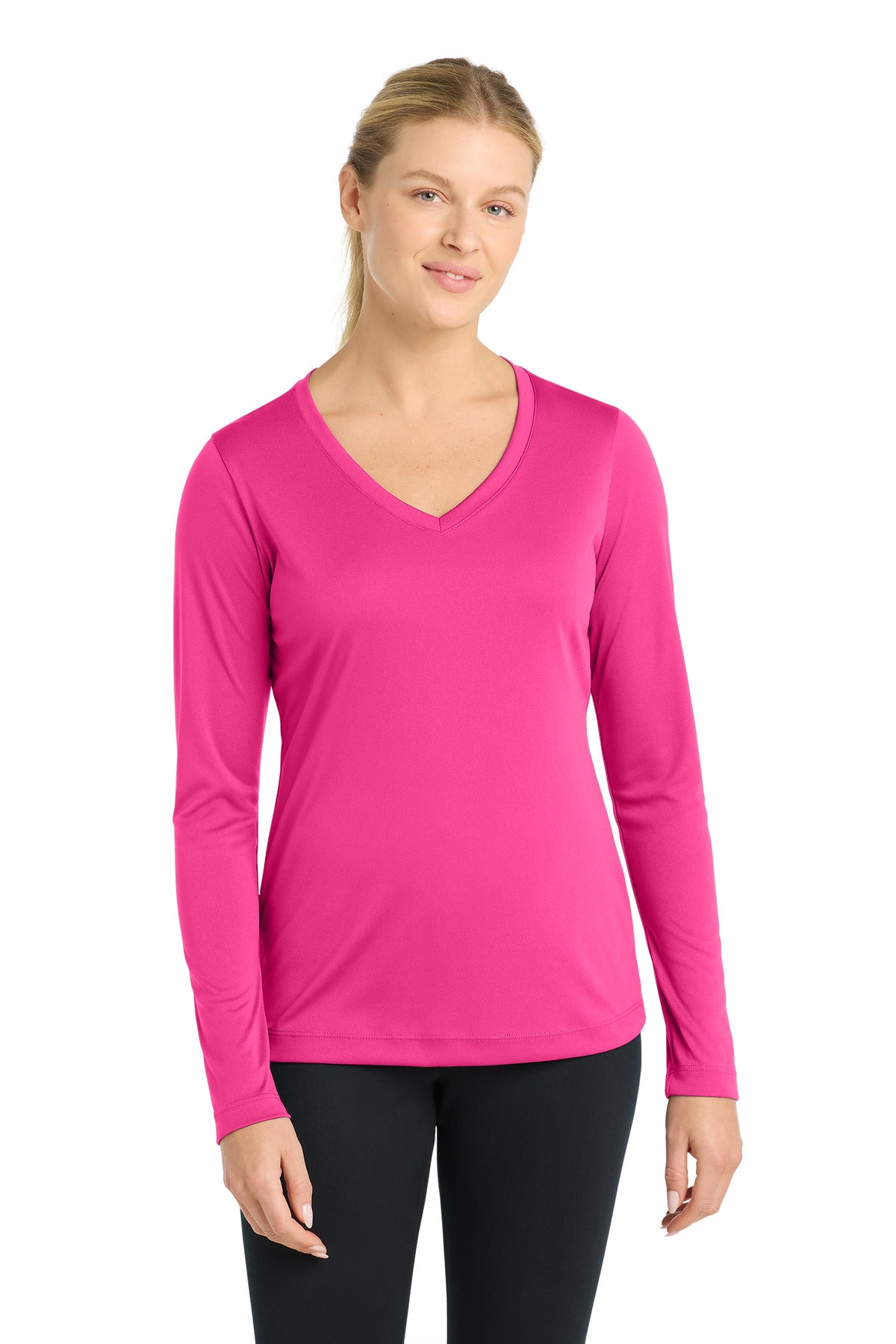 Sport-Tek® Women's Long Sleeve PosiCharge® Competitor V-Neck Tee LST353LS