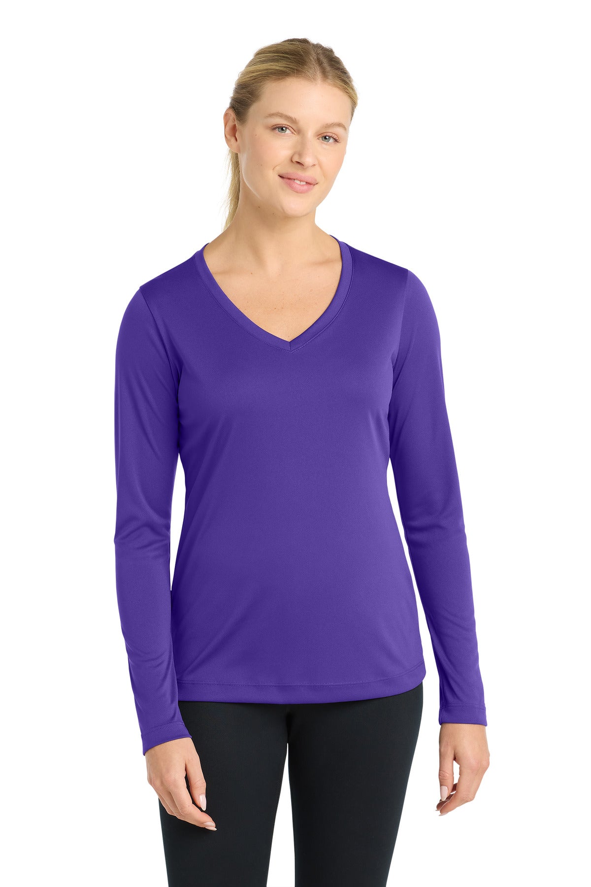 Sport-Tek® Women's Long Sleeve PosiCharge® Competitor V-Neck Tee LST353LS