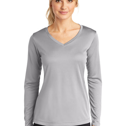 Sport-Tek ®  Women's Long Sleeve PosiCharge ®  Competitor™  V-Neck Tee. LST353LS