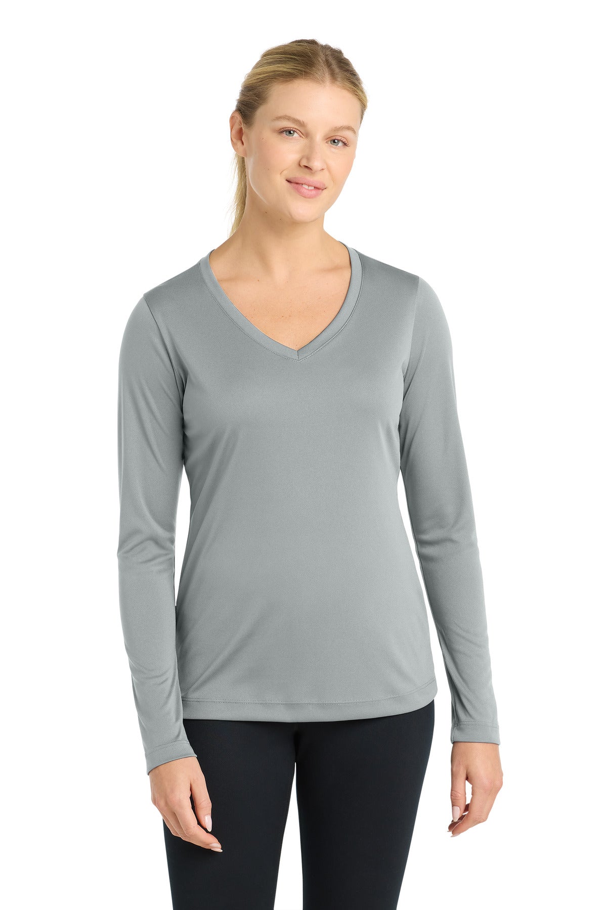 Sport-Tek® Women's Long Sleeve PosiCharge® Competitor V-Neck Tee LST353LS
