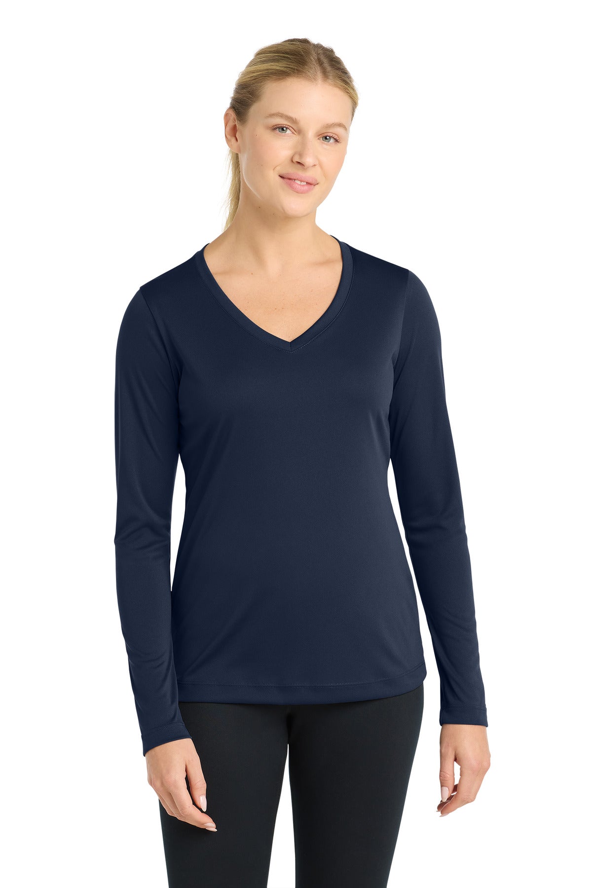 Sport-Tek® Women's Long Sleeve PosiCharge® Competitor V-Neck Tee LST353LS