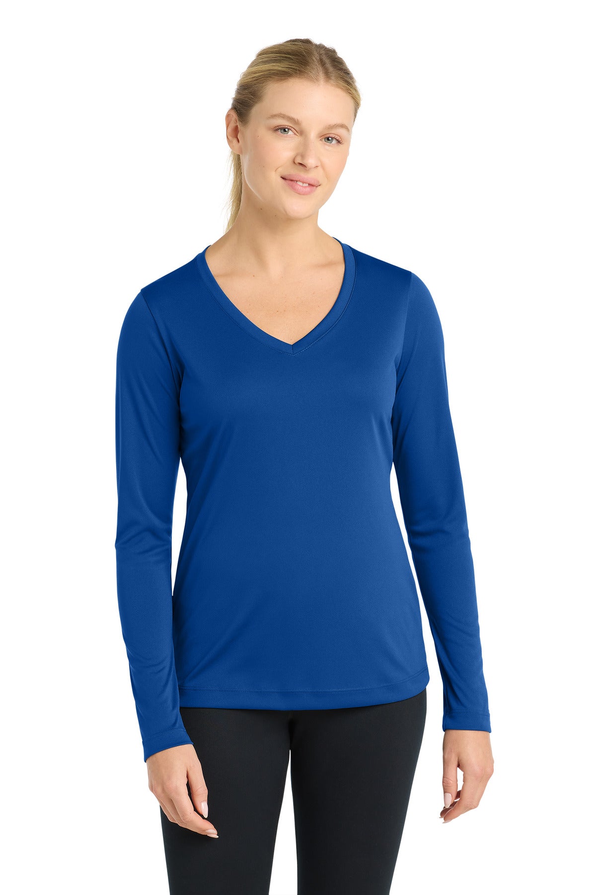 Sport-Tek® Women's Long Sleeve PosiCharge® Competitor V-Neck Tee LST353LS