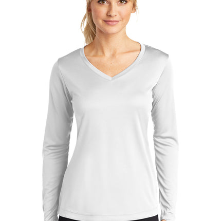 Sport-Tek ®  Women's Long Sleeve PosiCharge ®  Competitor™  V-Neck Tee. LST353LS