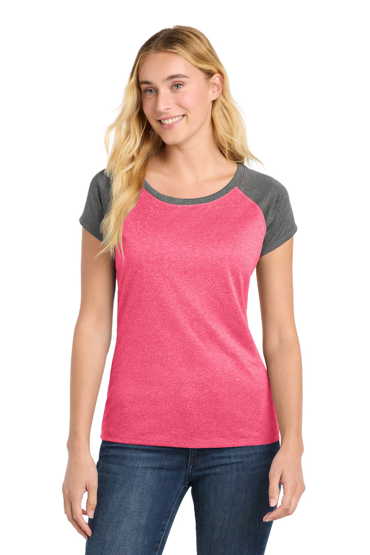 Sport-Tek ® Women's Heather-On-Heather Contender  Scoop Neck Tee LST362