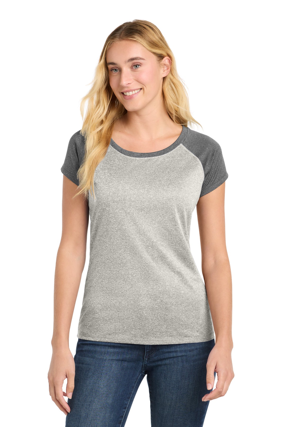 Sport-Tek ® Women's Heather-On-Heather Contender  Scoop Neck Tee LST362