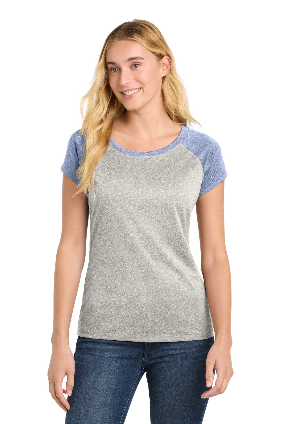 Sport-Tek ® Women's Heather-On-Heather Contender  Scoop Neck Tee LST362
