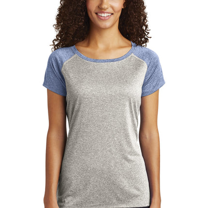 Sport-Tek  ®  Women's Heather-On-Heather Contender    Scoop Neck Tee. LST362