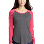 Pink Raspberry Heather/ Dark Grey Heather / XS
