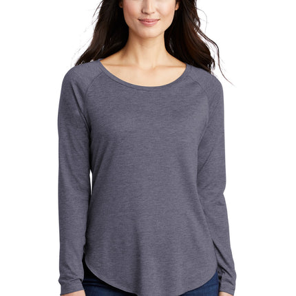 Sport-Tek  ®  Women's PosiCharge  ®  Long Sleeve Tri-Blend Wicking Scoop Neck Raglan Tee LST400LS