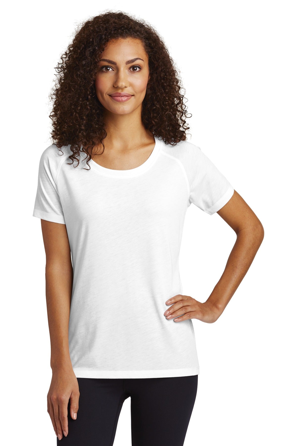 Sport-Tek ® Women's PosiCharge ® Tri-Blend Wicking Scoop Neck Raglan Tee LST400