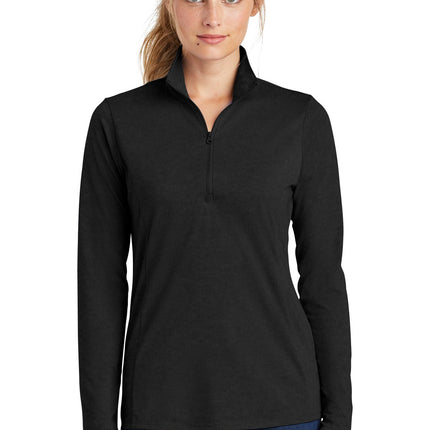 Sport-Tek  ®  Women's PosiCharge  ®  Tri-Blend Wicking 1/4-Zip Pullover. LST407