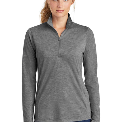Sport-Tek  ®  Women's PosiCharge  ®  Tri-Blend Wicking 1/4-Zip Pullover. LST407