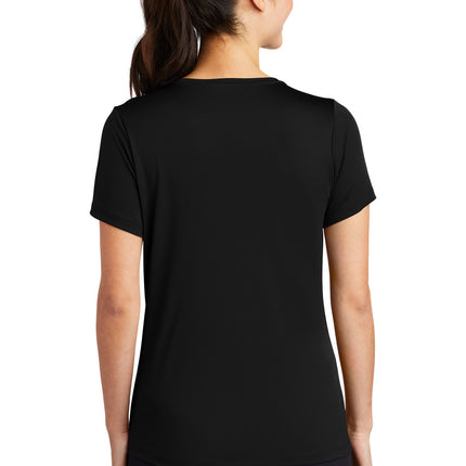Sport-Tek  ®  Women's Sport-Wick  ®  Stretch Reflective Heather 1/2-Zip Pullover. LST855