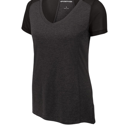 Sport-Tek  ®  Women's Heather-On-Heather Contender    Scoop Neck Tee. LST362