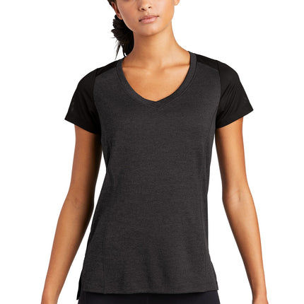 Sport-Tek  ®  Women's Heather-On-Heather Contender    Scoop Neck Tee. LST362