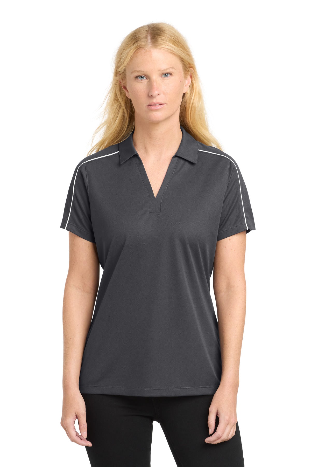 Sport-Tek® Women's Micropique Sport-Wick® Piped Polo LST653