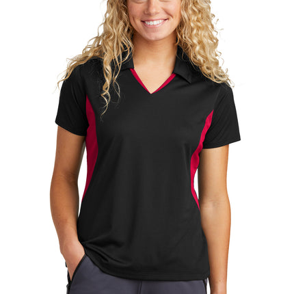 Sport-Tek ®  Women's Side Blocked Micropique Sport-Wick ®  Polo. LST655