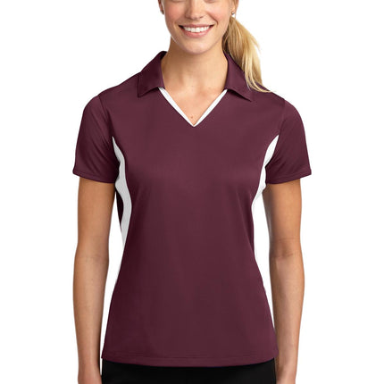 Sport-Tek ®  Women's Side Blocked Micropique Sport-Wick ®  Polo. LST655