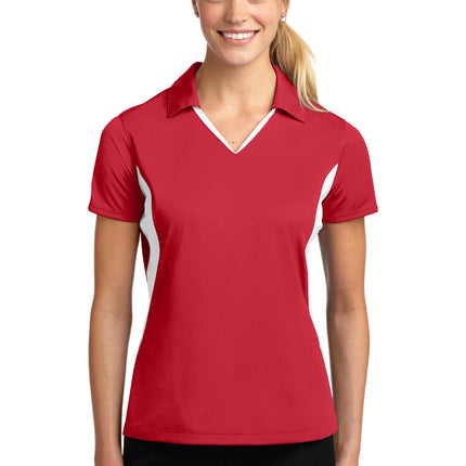 Sport-Tek ®  Women's Side Blocked Micropique Sport-Wick ®  Polo. LST655