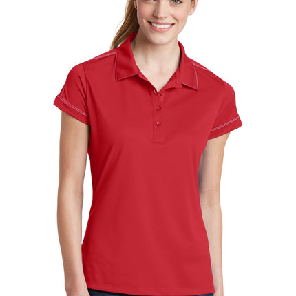 Sport-Tek ®  Women's Contrast Stitch Micropique Sport-Wick® Polo. LST659