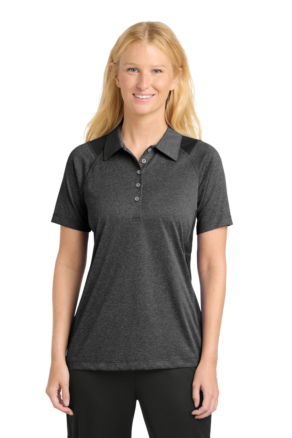 Sport-Tek ®  Women's Heather Colorblock Contender   Polo. LST665