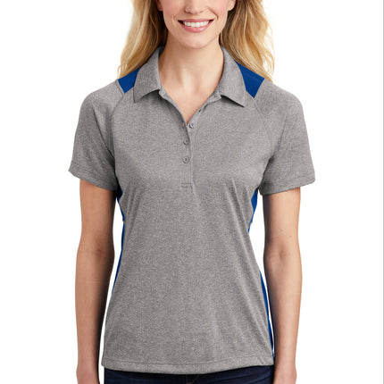 Sport-Tek ®  Women's Heather Colorblock Contender™  Polo. LST665