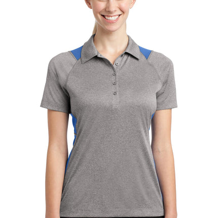 Sport-Tek ®  Women's Heather Colorblock Contender™  Polo. LST665