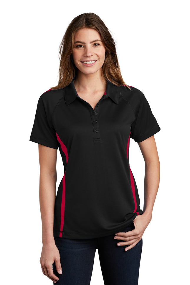 Sport-Tek ®  Women's PosiCharge ®  Micro-Mesh Colorblock Polo. LST685