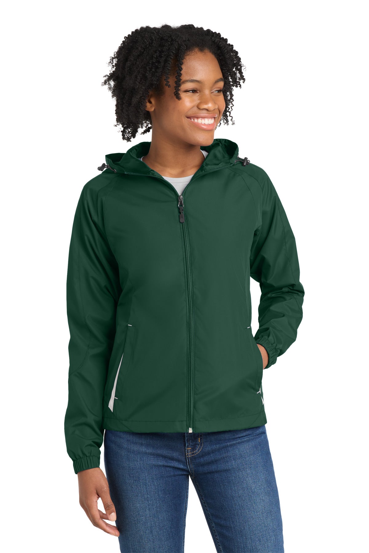 Sport-Tek® Women's Colorblock Hooded Raglan Jacket LST76