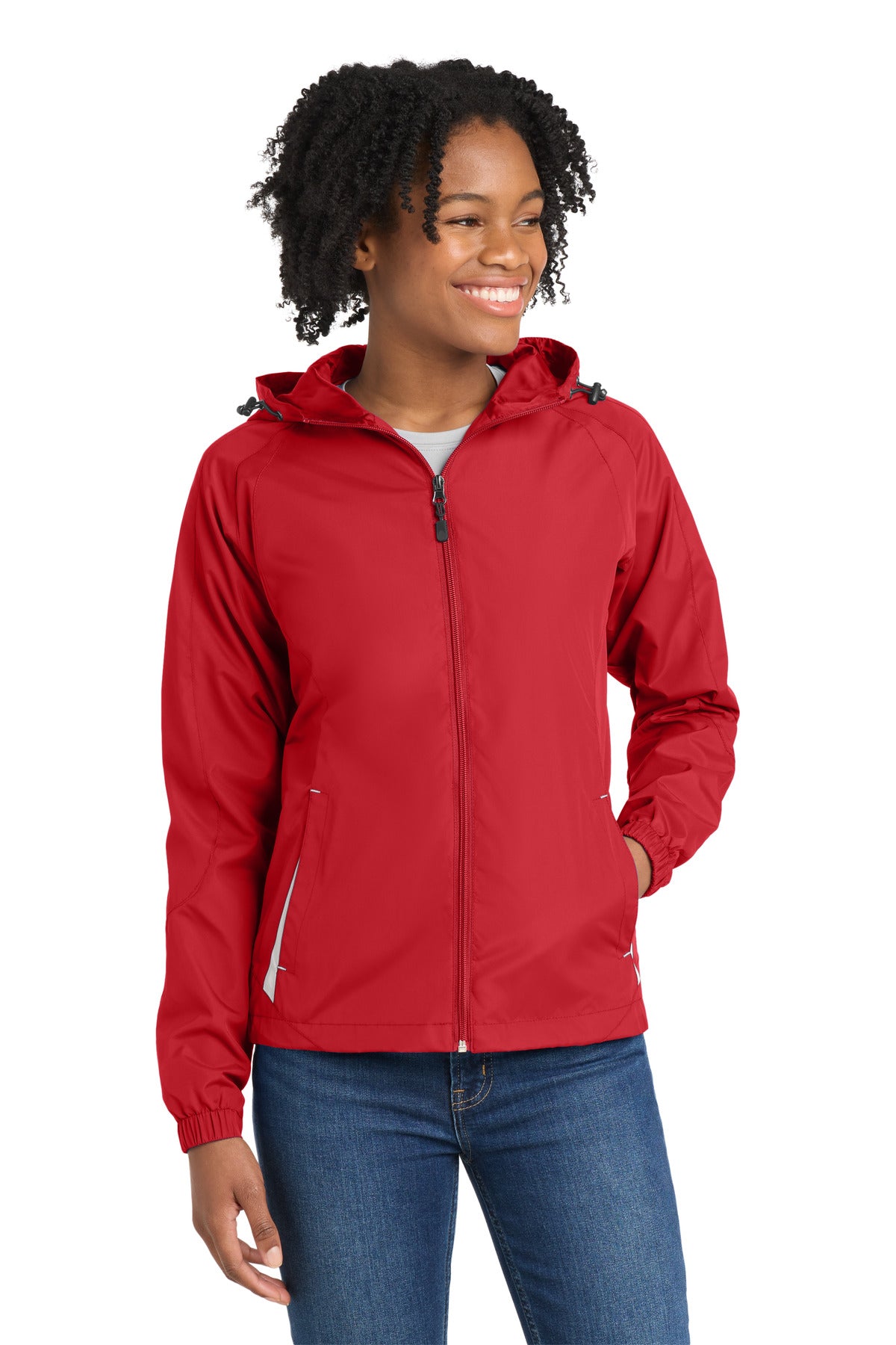 Sport-Tek® Women's Colorblock Hooded Raglan Jacket LST76