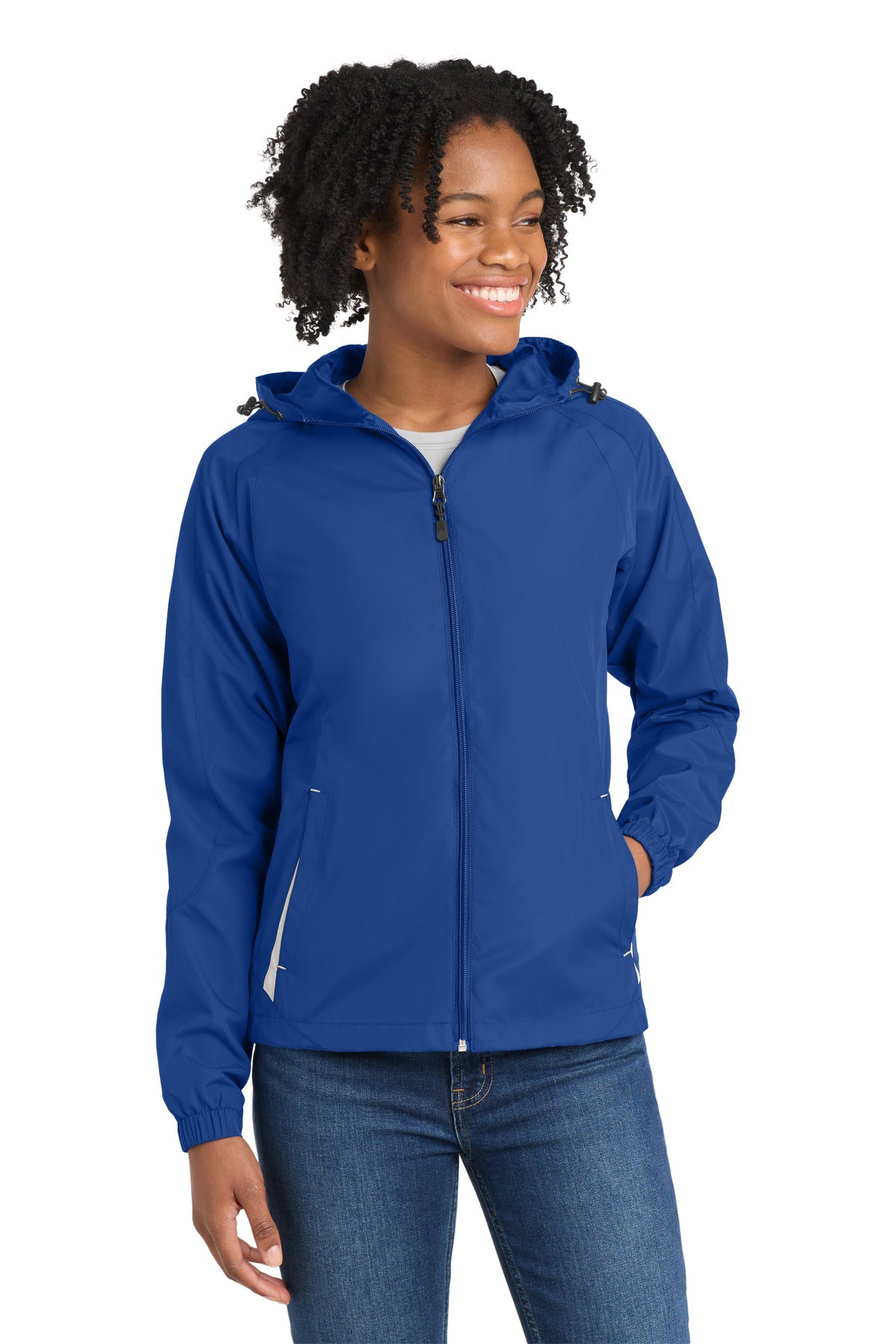 Sport-Tek® Women's Colorblock Hooded Raglan Jacket LST76