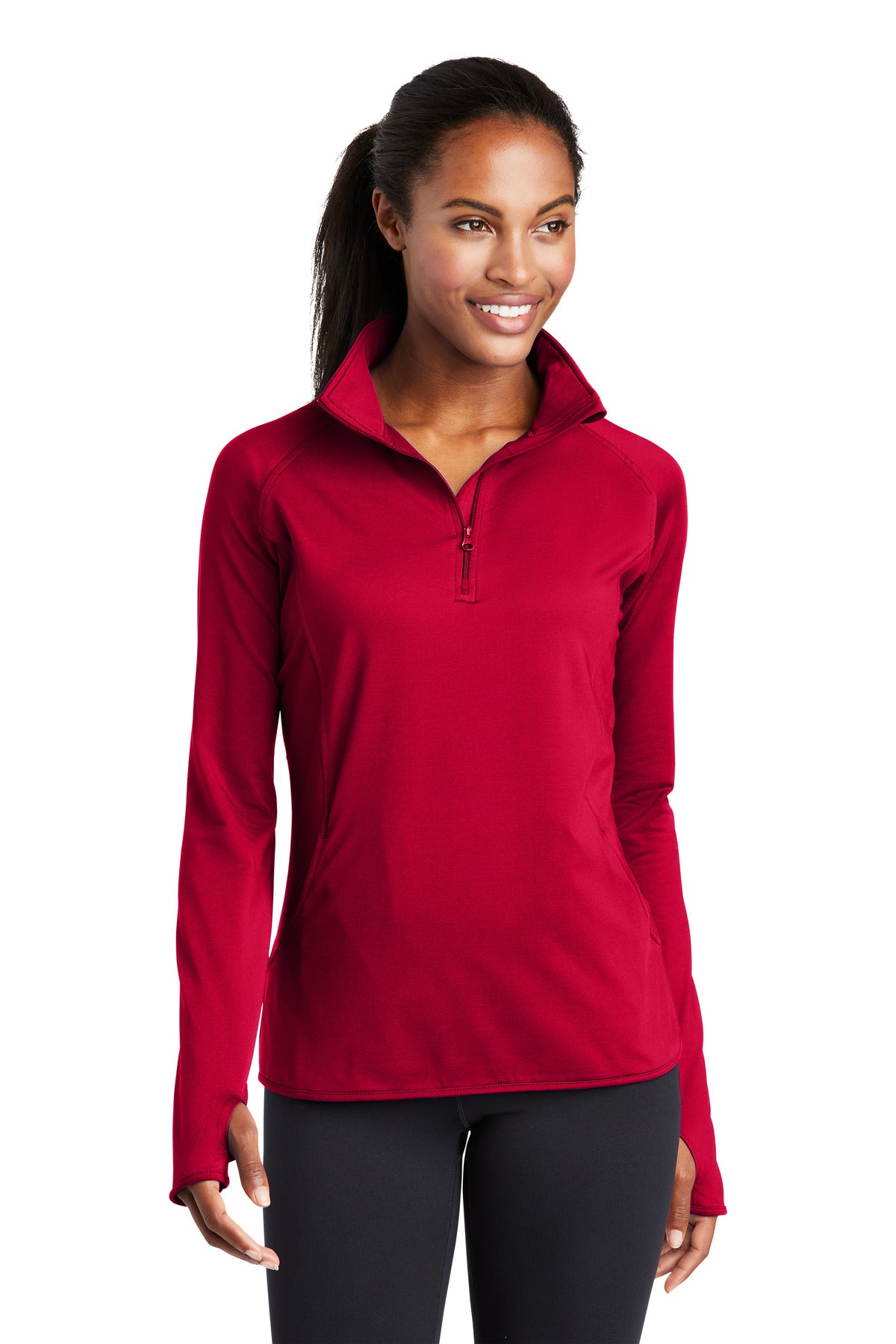Sport-Tek® Women's Sport-Wick® Stretch 1/4-Zip Pullover LST850