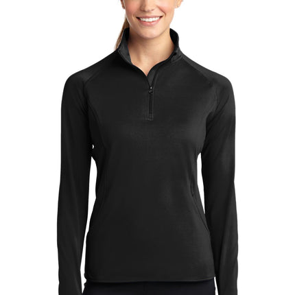 Sport-Tek ®  Women's Sport-Wick ®  Stretch 1/4-Zip Pullover. LST850