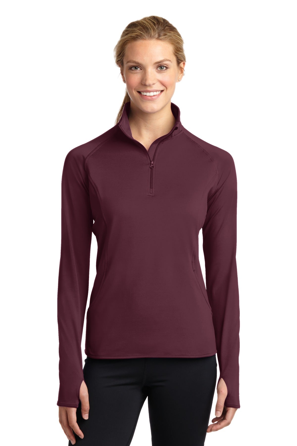 Sport-Tek® Women's Sport-Wick® Stretch 1/4-Zip Pullover LST850