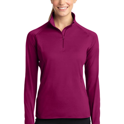 Sport-Tek ®  Women's Sport-Wick ®  Stretch 1/4-Zip Pullover. LST850