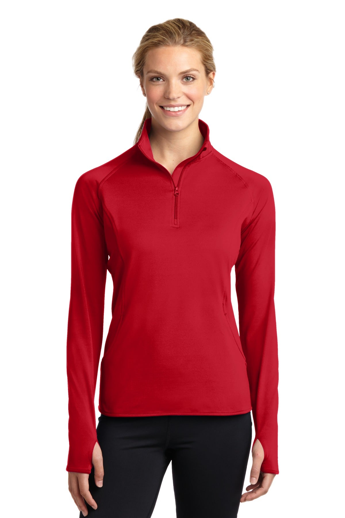Sport-Tek® Women's Sport-Wick® Stretch 1/4-Zip Pullover LST850