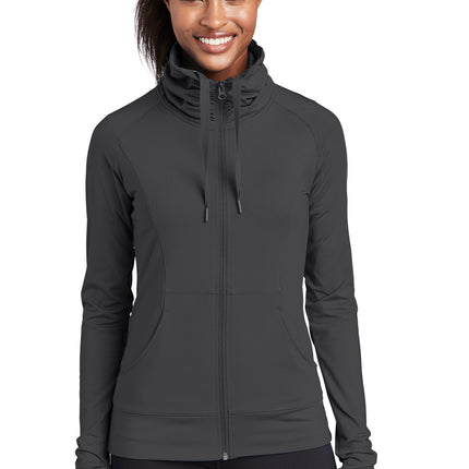 Sport-Tek ®  Women's Sport-Wick ®  Stretch Full-Zip Jacket. LST852