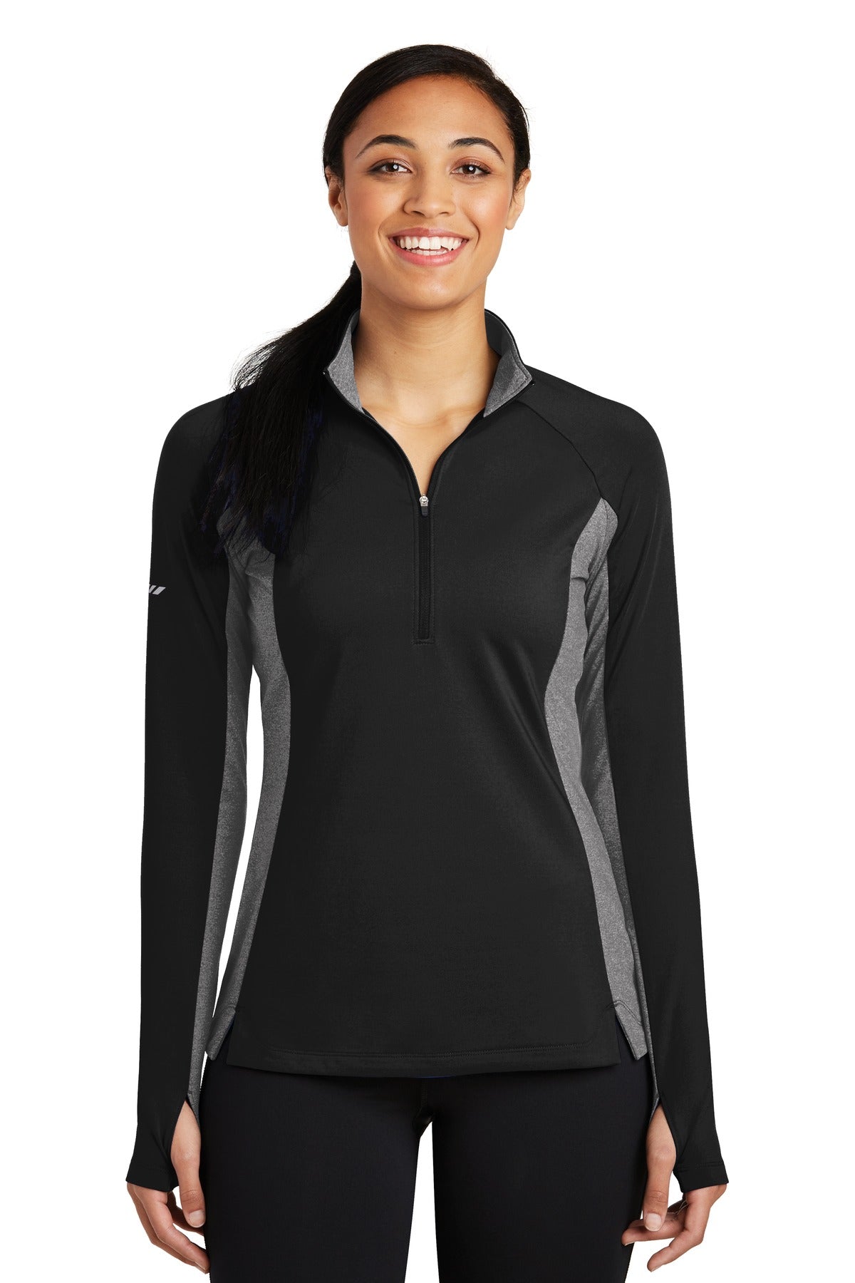 Sport-Tek® Women's Sport-Wick® Stretch Contrast 1/4-Zip Pullover LST854