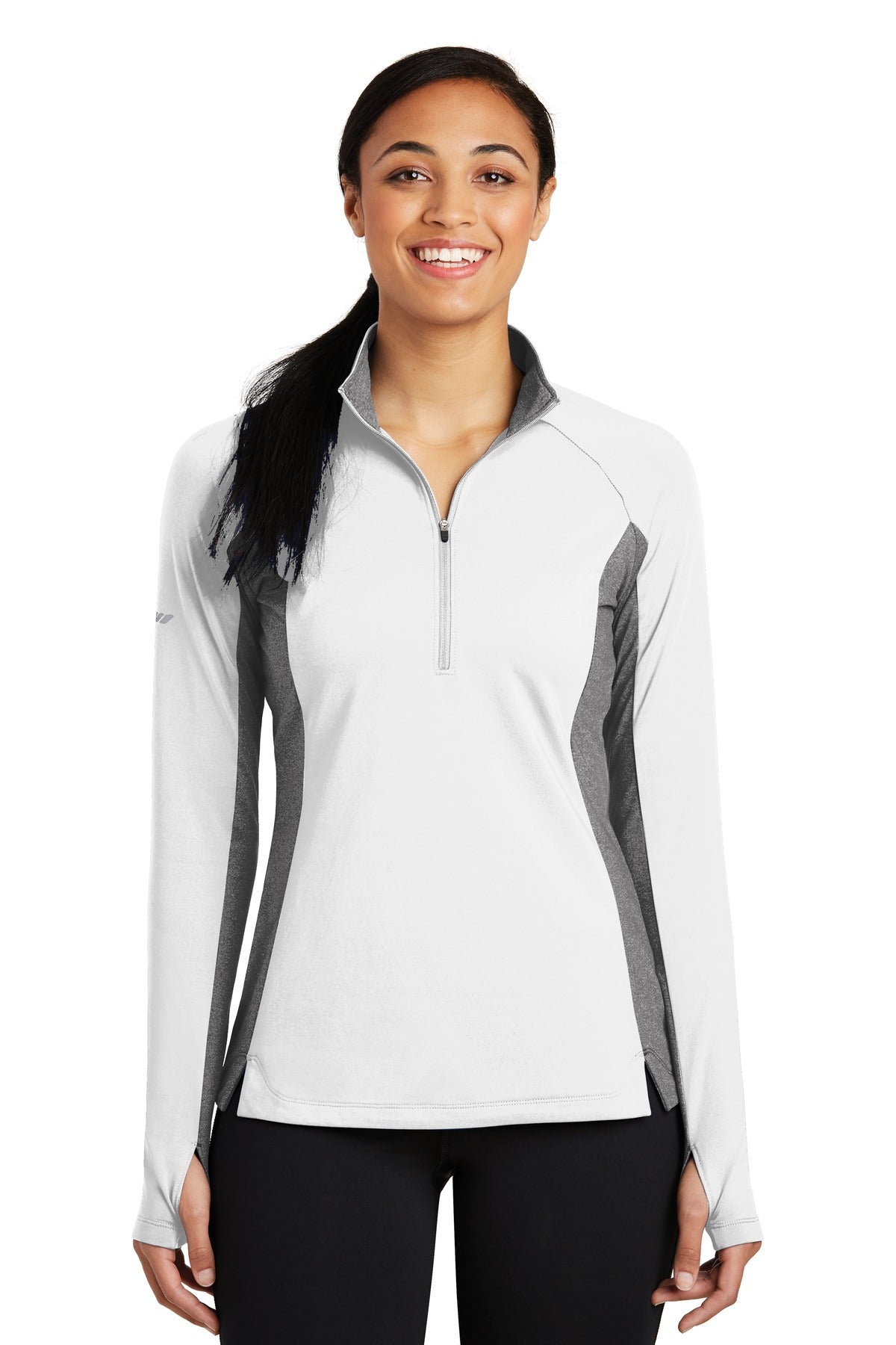 Sport-Tek® Women's Sport-Wick® Stretch Contrast 1/4-Zip Pullover LST854