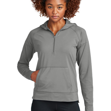 Sport-Tek ®  Women's Sport-Wick ®  Stretch 1/2-Zip Hoodie LST856