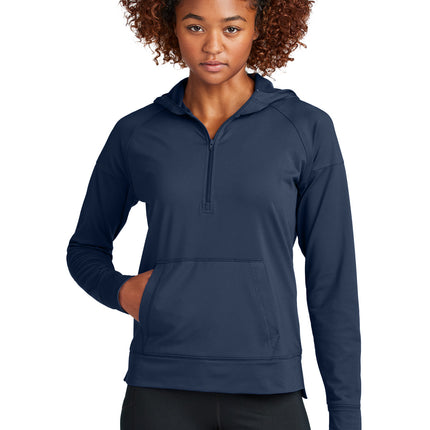 Sport-Tek ®  Women's Sport-Wick ®  Stretch 1/2-Zip Hoodie LST856