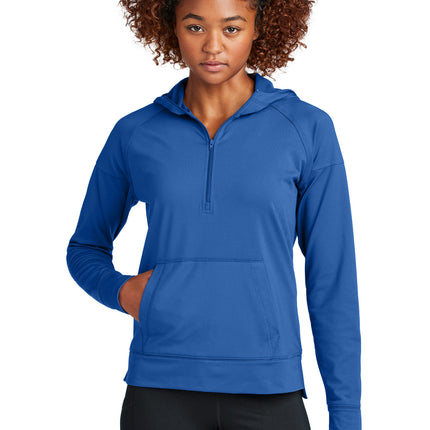 Sport-Tek ®  Women's Sport-Wick ®  Stretch 1/2-Zip Hoodie LST856