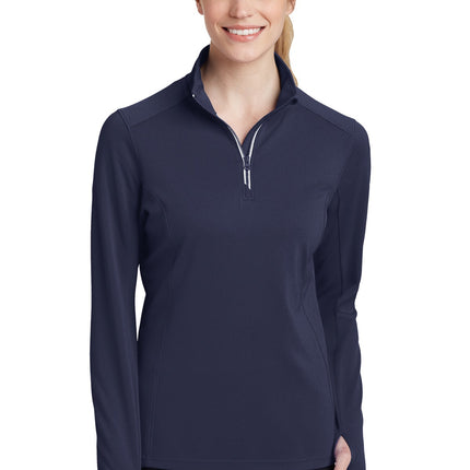 Sport-Tek ®  Women's Sport-Wick ®  Textured 1/4-Zip Pullover.  LST860