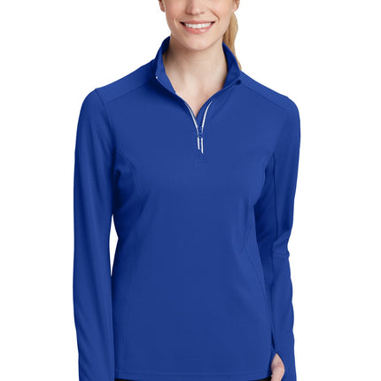 Sport-Tek ®  Women's Sport-Wick ®  Textured 1/4-Zip Pullover.  LST860