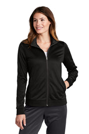 Sport-Tek ® Ladies Tricot Sleeve Stripe Track Jacket LST94