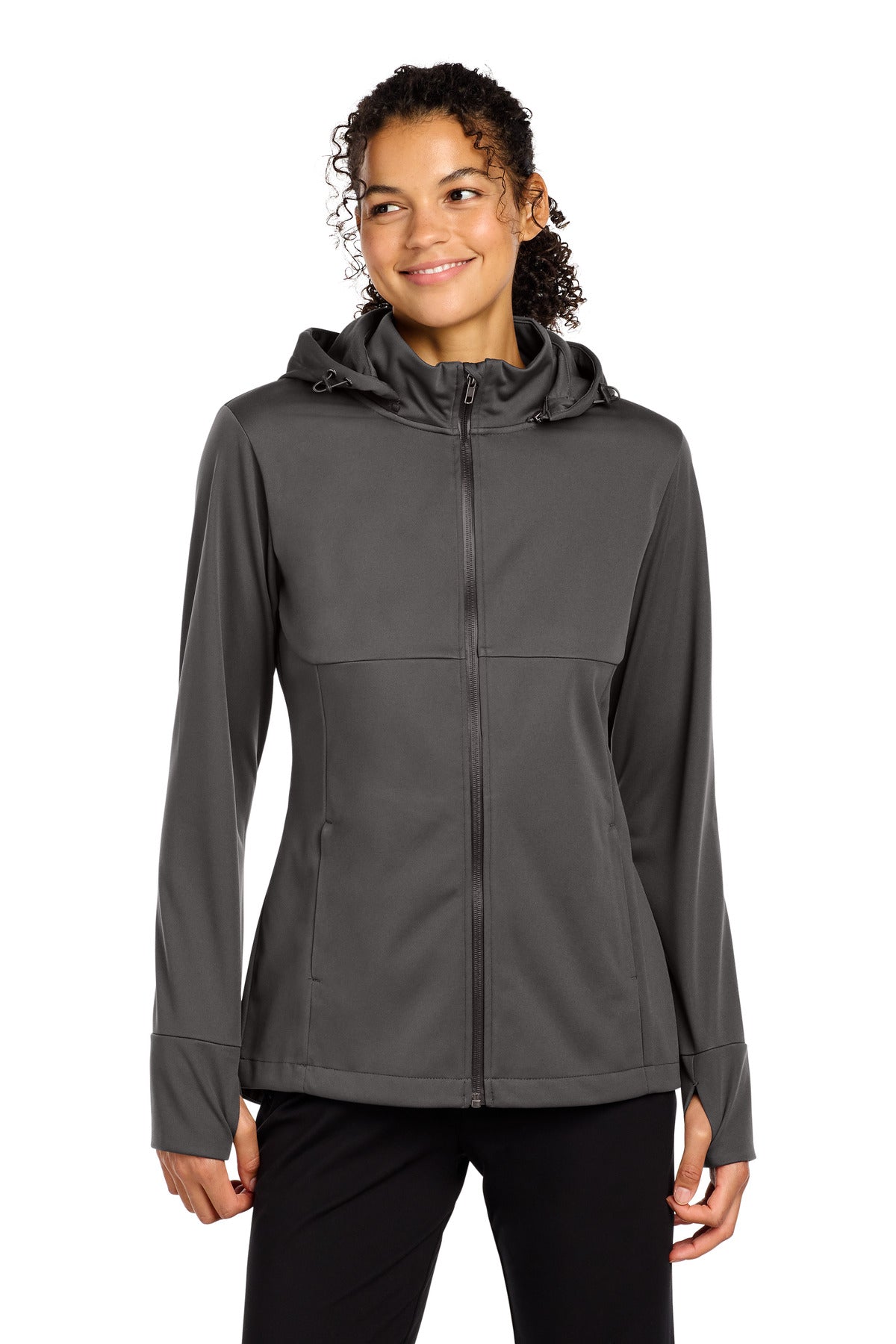 Sport-Tek® Women's Hooded Soft Shell Jacket LST980