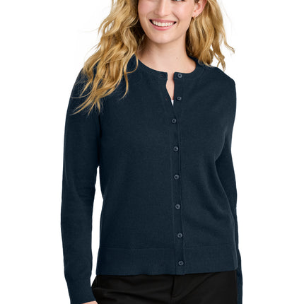 Port Authority ®  Women's Easy Care Crewneck Cardigan Sweater LSW2870