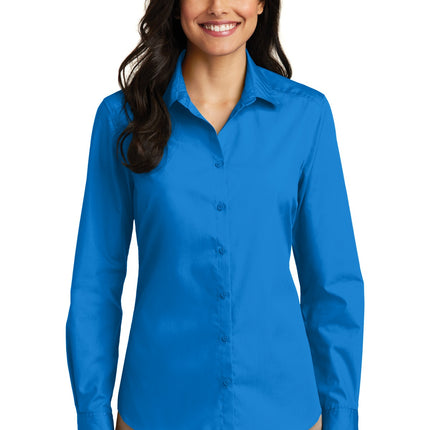 Port Authority ®  Women's Long Sleeve Carefree Poplin Shirt. LW100