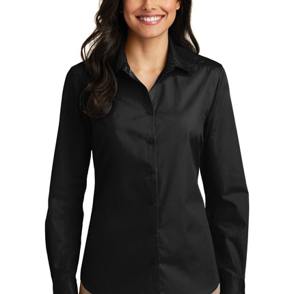 Port Authority ®  Women's Long Sleeve Carefree Poplin Shirt. LW100